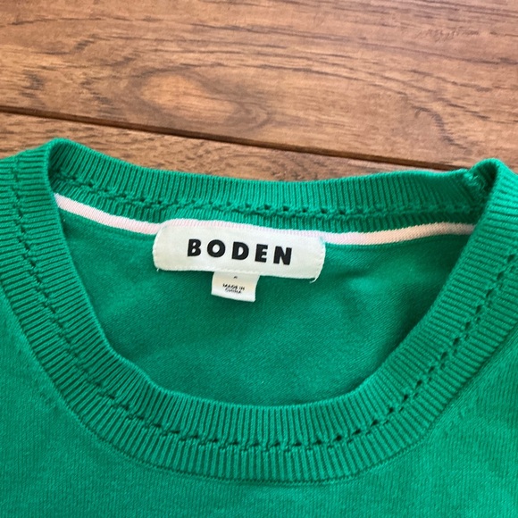 Boden Green Crewneck Sweater, Small - Picture 4 of 8